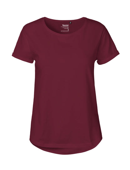Fairtrade Organic Roll Up Sleeve T-shirt – Women's - Bascora
