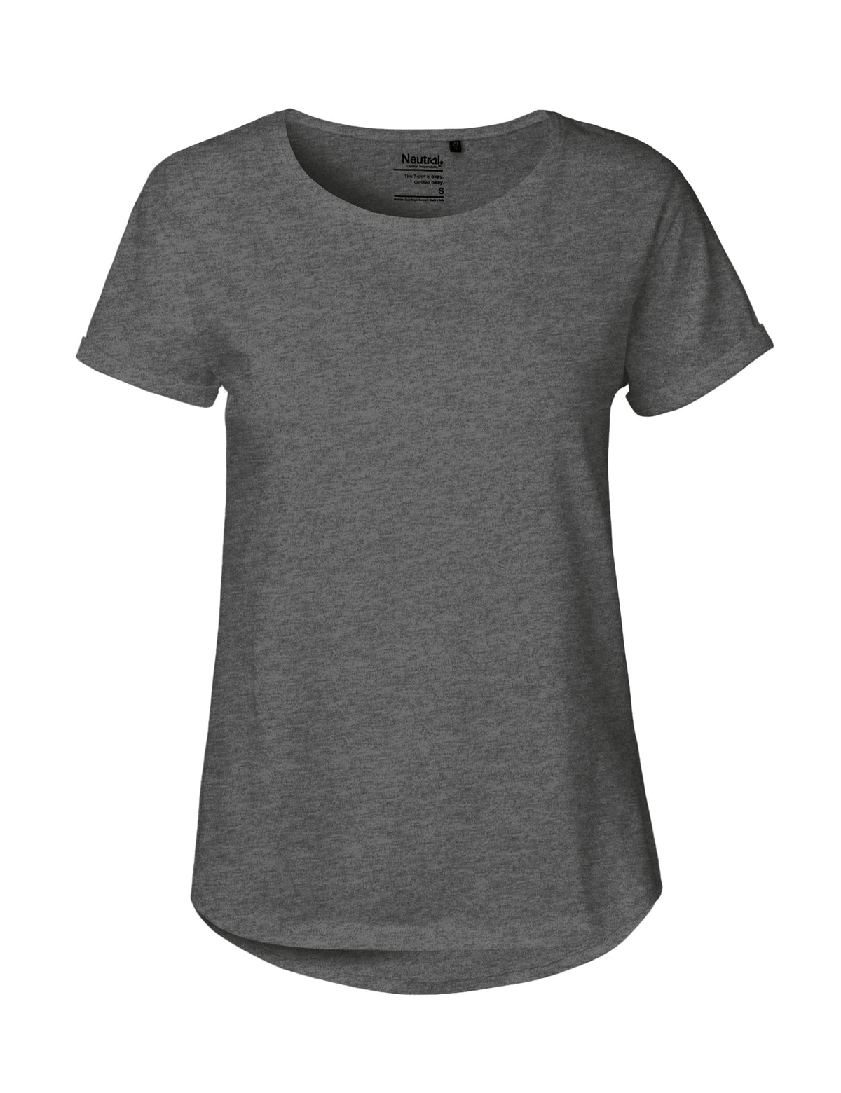 Fairtrade Organic Roll Up Sleeve T-shirt – Women's - Bascora