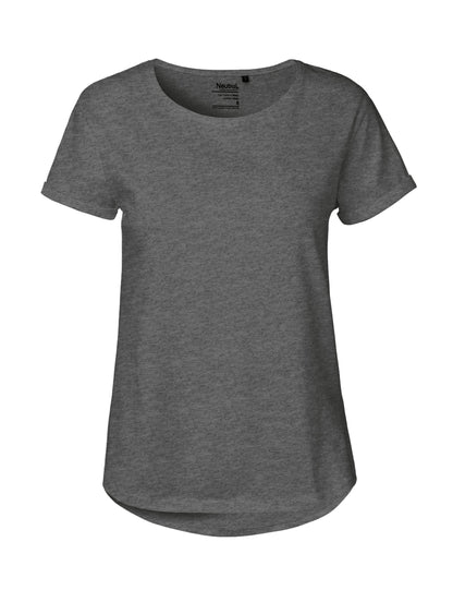 Fairtrade Organic Roll Up Sleeve T-shirt – Women's - Bascora