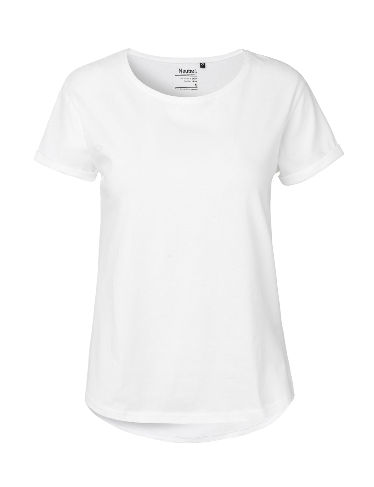 Fairtrade Organic Roll Up Sleeve T-shirt – Women's - Bascora