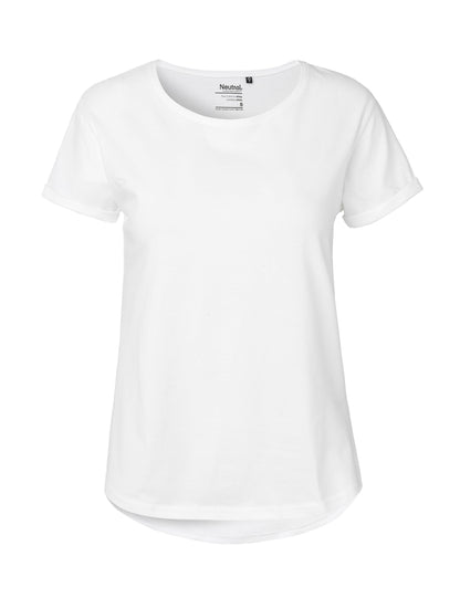 Fairtrade Organic Roll Up Sleeve T-shirt – Women's - Bascora