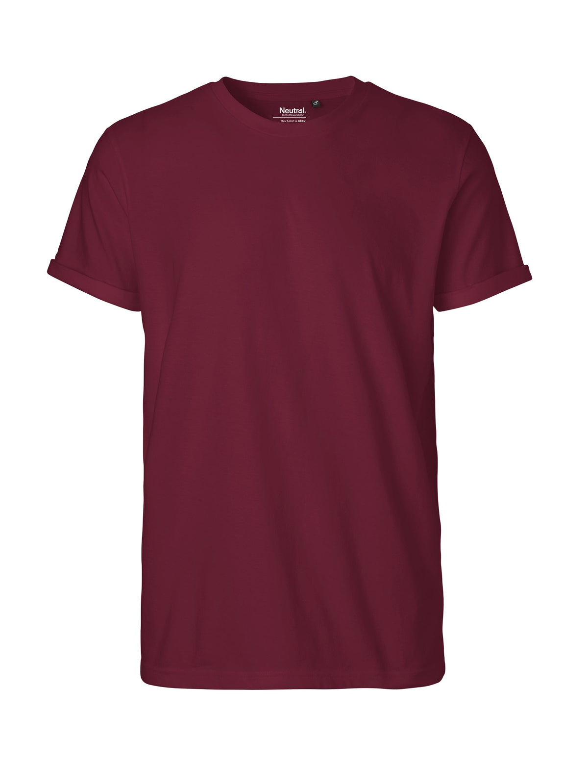 Fairtrade Organic Rolled Sleeve T-shirt – Men's - Bascora