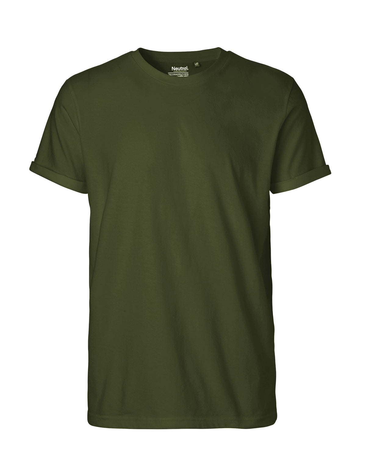 Fairtrade Organic Rolled Sleeve T-shirt | Bascora