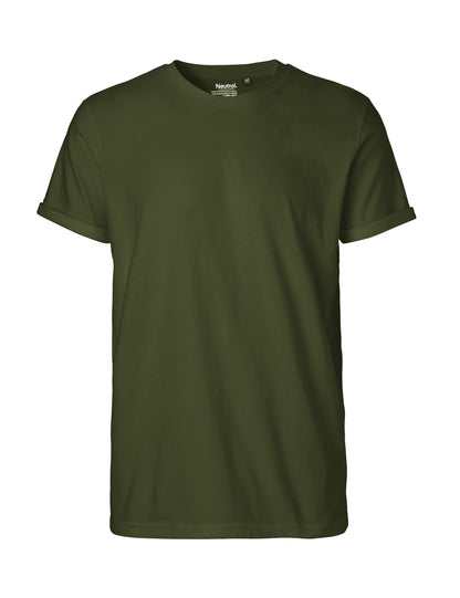 Fairtrade Organic Rolled Sleeve T-shirt | Bascora