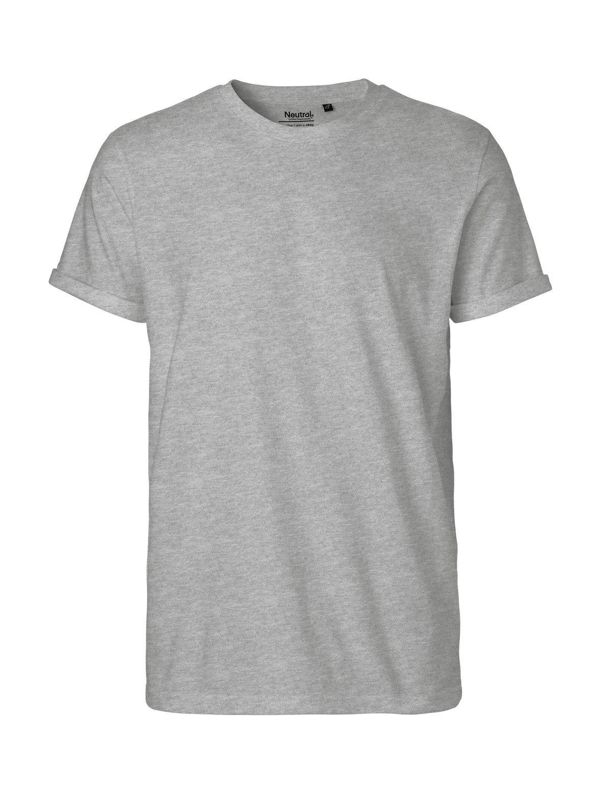 Fairtrade Organic Rolled Sleeve T-shirt | Bascora