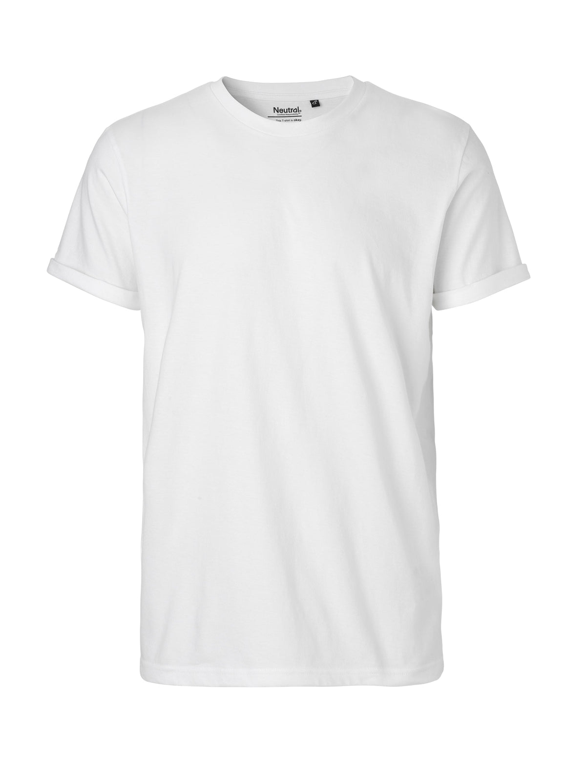 Fairtrade Organic Rolled Sleeve T-shirt – Men's - Bascora