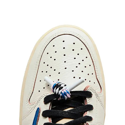 Fragment Design x Travis Scott x Air Jordan 1 Retro Low OG 'White Blue' - Bascora