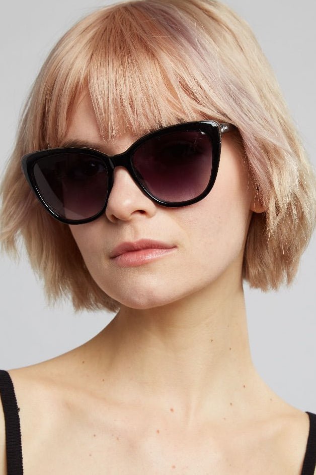 Gail Cat Eye Detail Sunglasses - Bascora