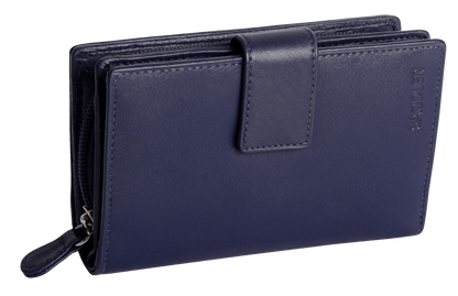 Georgie RFID Leather Double-Sided Purse - Bascora