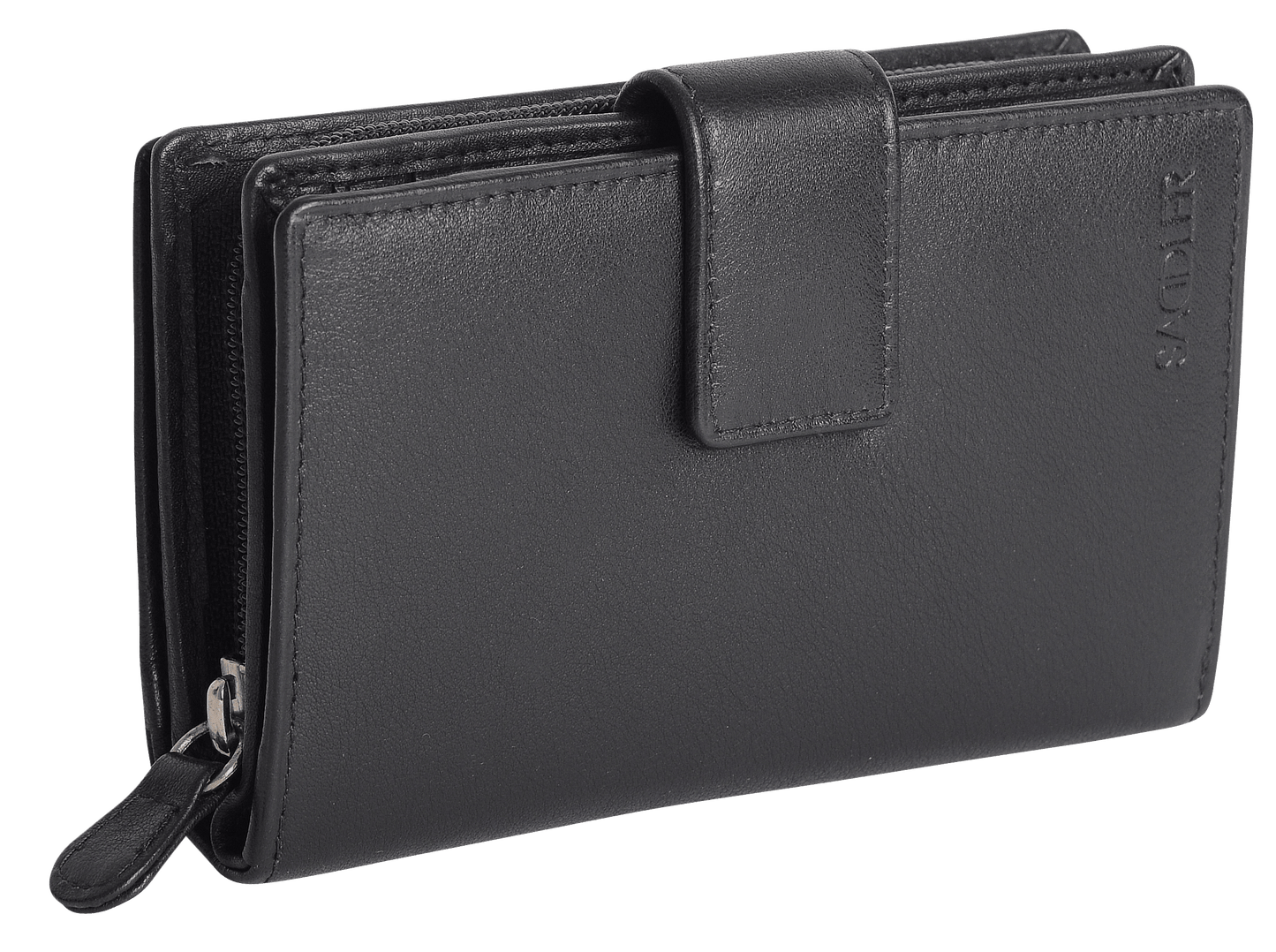 Georgie RFID Leather Double-Sided Purse - Bascora