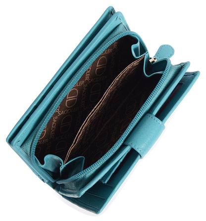 Georgie RFID Leather Double-Sided Purse - Bascora