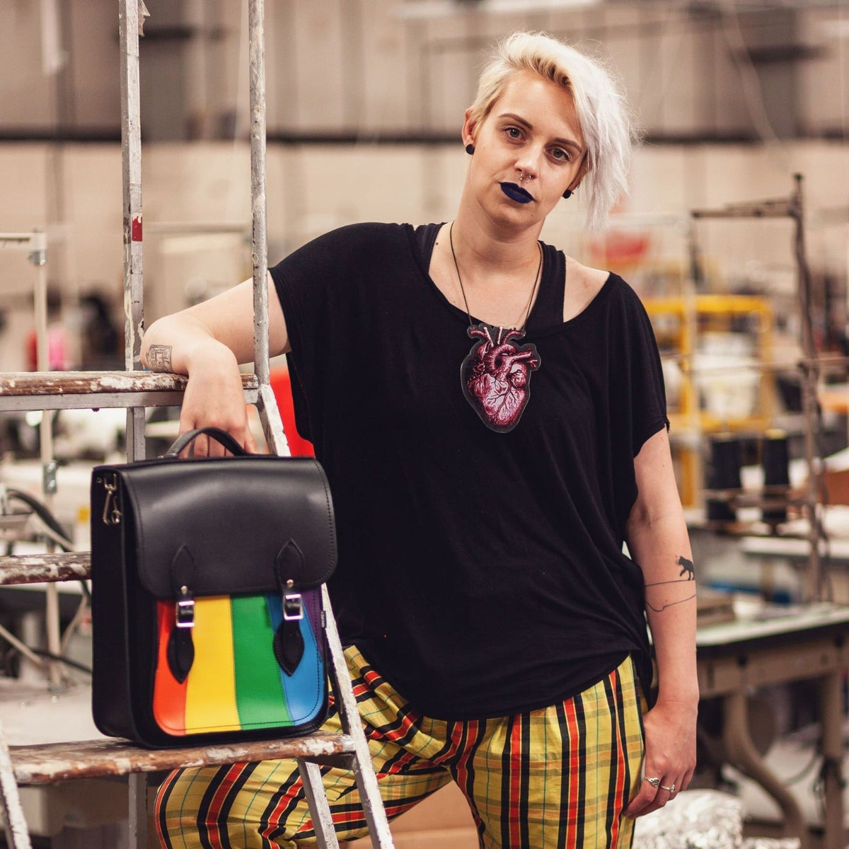 Handmade Leather City Backpack - Pride - Bascora
