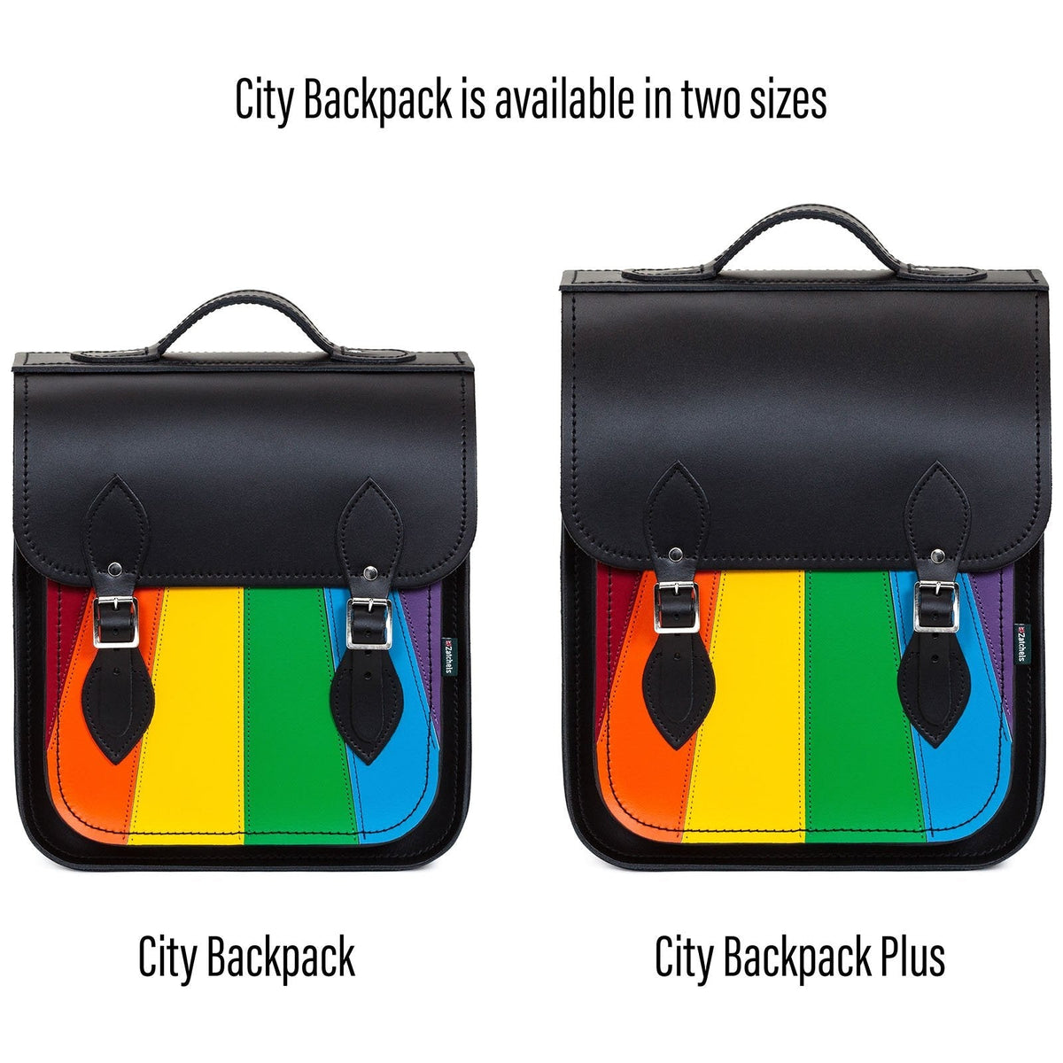 Handmade Leather City Backpack - Pride - Bascora
