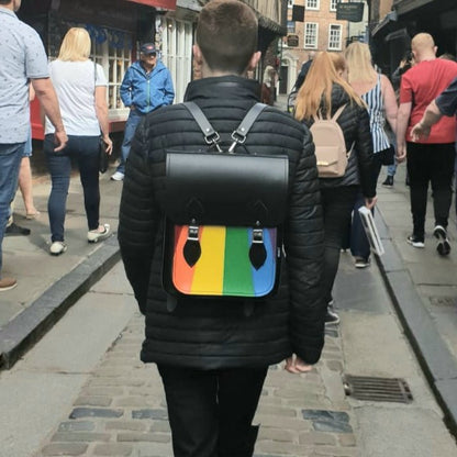 Handmade Leather City Backpack - Pride - Bascora