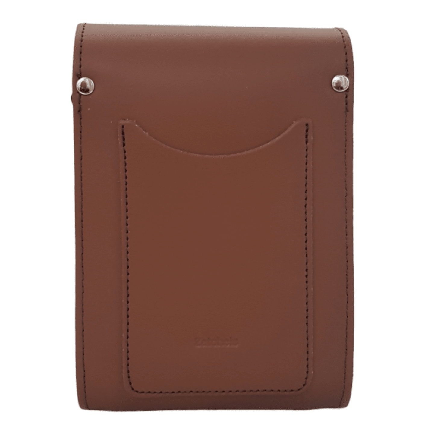 Handmade Leather Festival Phone Bag - Chestnut - Bascora