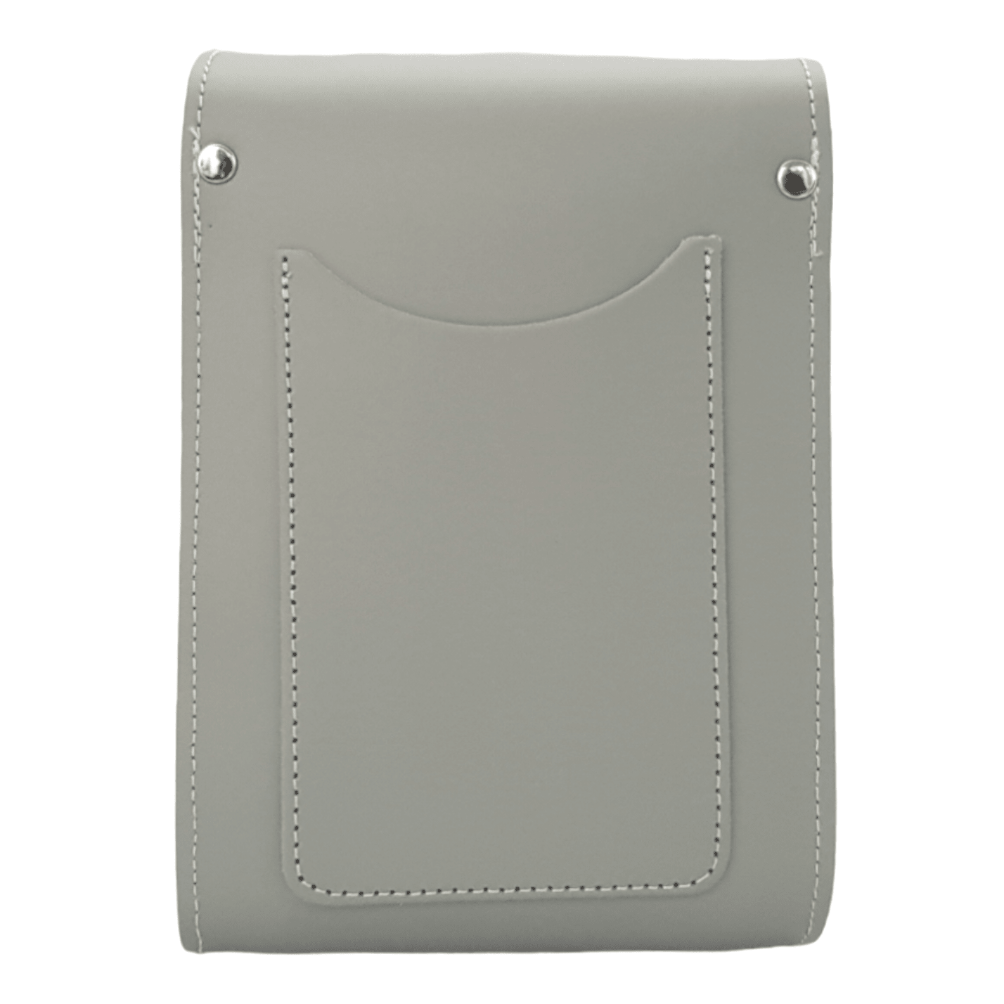 Handmade Leather Festival Phone Bag - Ghost Grey - Bascora
