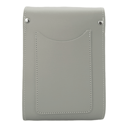 Handmade Leather Festival Phone Bag - Ghost Grey - Bascora