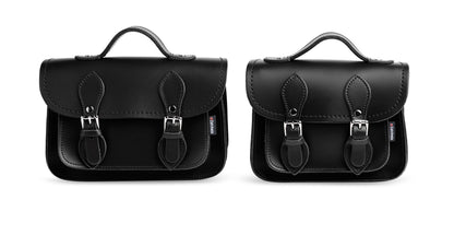 Handmade Leather Micro Satchel Black