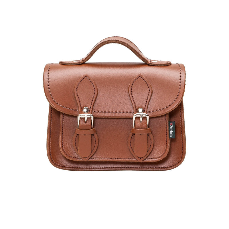 Handmade Leather Micro Satchel Chestnut