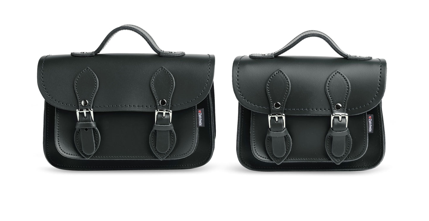 Handmade Leather Micro Satchel Ivy Green | Bascora