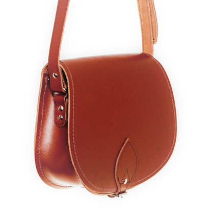 Handmade Leather Saddle Bag – Chestnut - Bascora