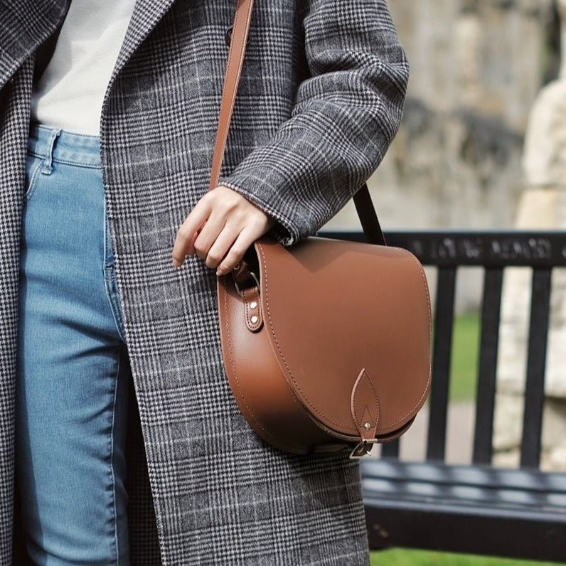 Handmade Leather Saddle Bag – Chestnut - Bascora