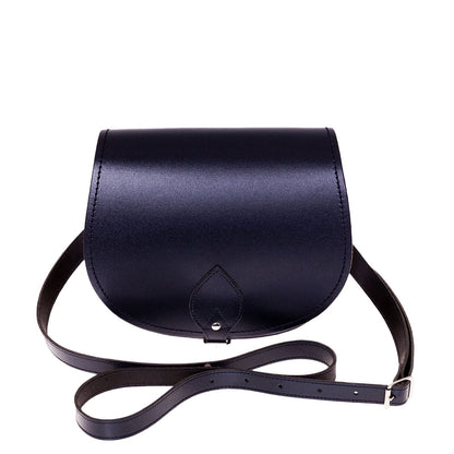 Handmade Leather Saddle Bag – Navy - Bascora