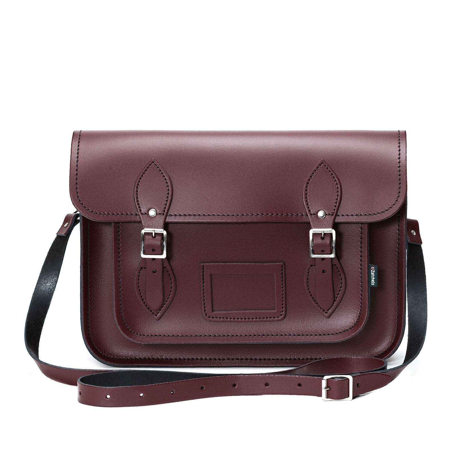 Handmade Leather Satchel – Marsala Red - Bascora