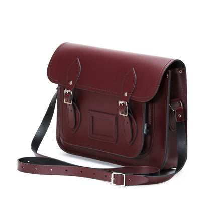 Handmade Leather Satchel – Marsala Red - Bascora