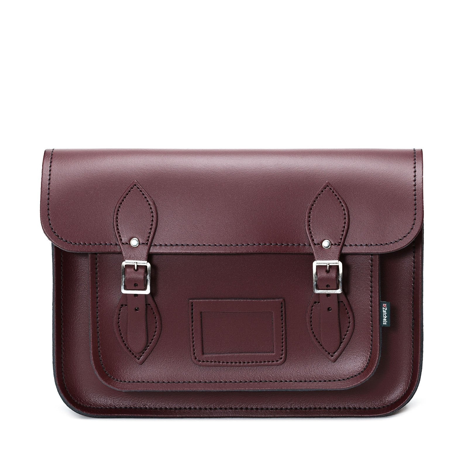 Handmade Leather Satchel – Marsala Red - Bascora