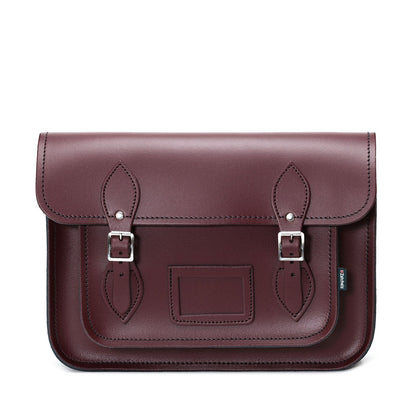 Handmade Leather Satchel – Marsala Red - Bascora