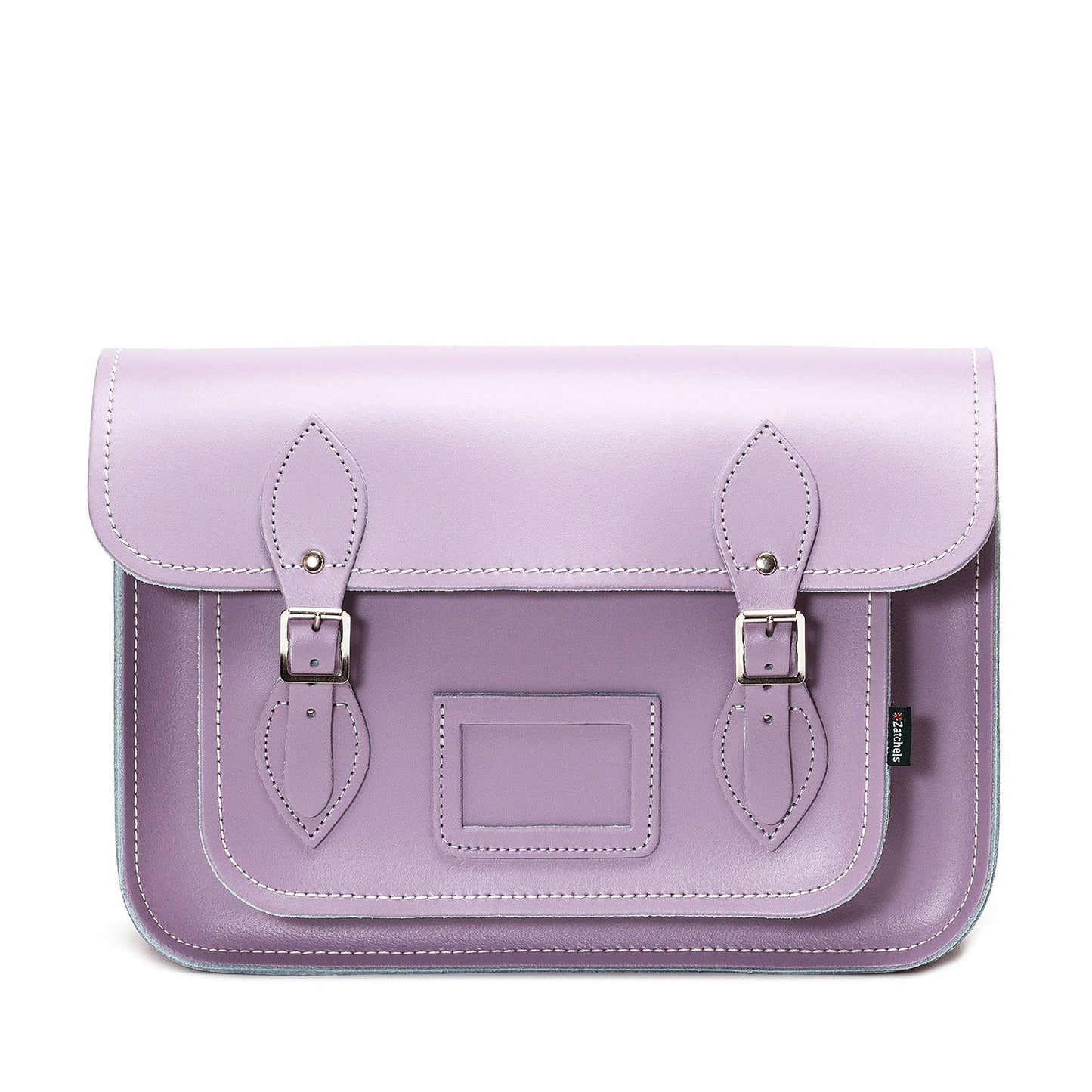 Handmade Leather Satchel - Pastel Violet - Bascora