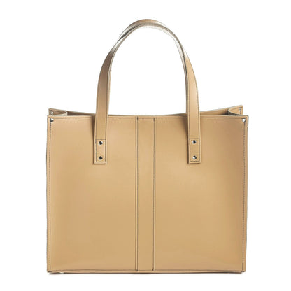Handmade Leather Shopper – Iced Coffee - Bascora