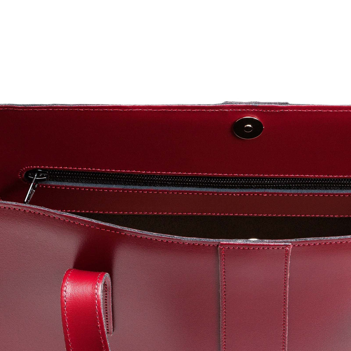 Handmade Leather Shopper – Oxblood - Bascora