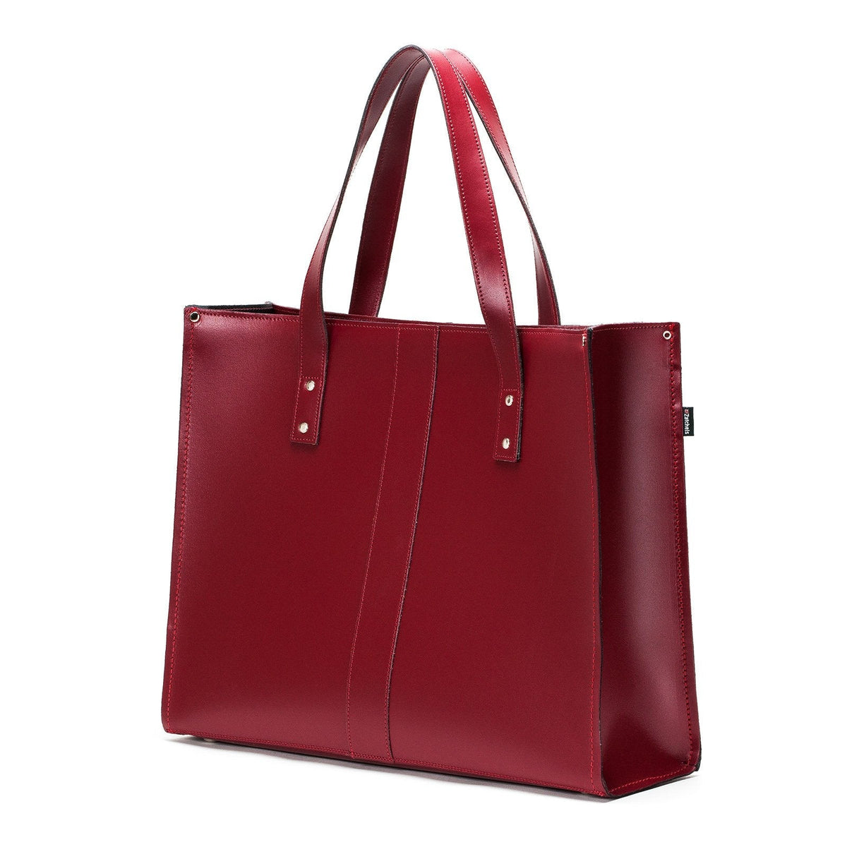 Handmade Leather Shopper – Oxblood - Bascora