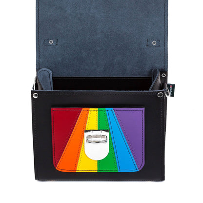 Handmade Leather Sugarcube Handbag - Pride - Bascora