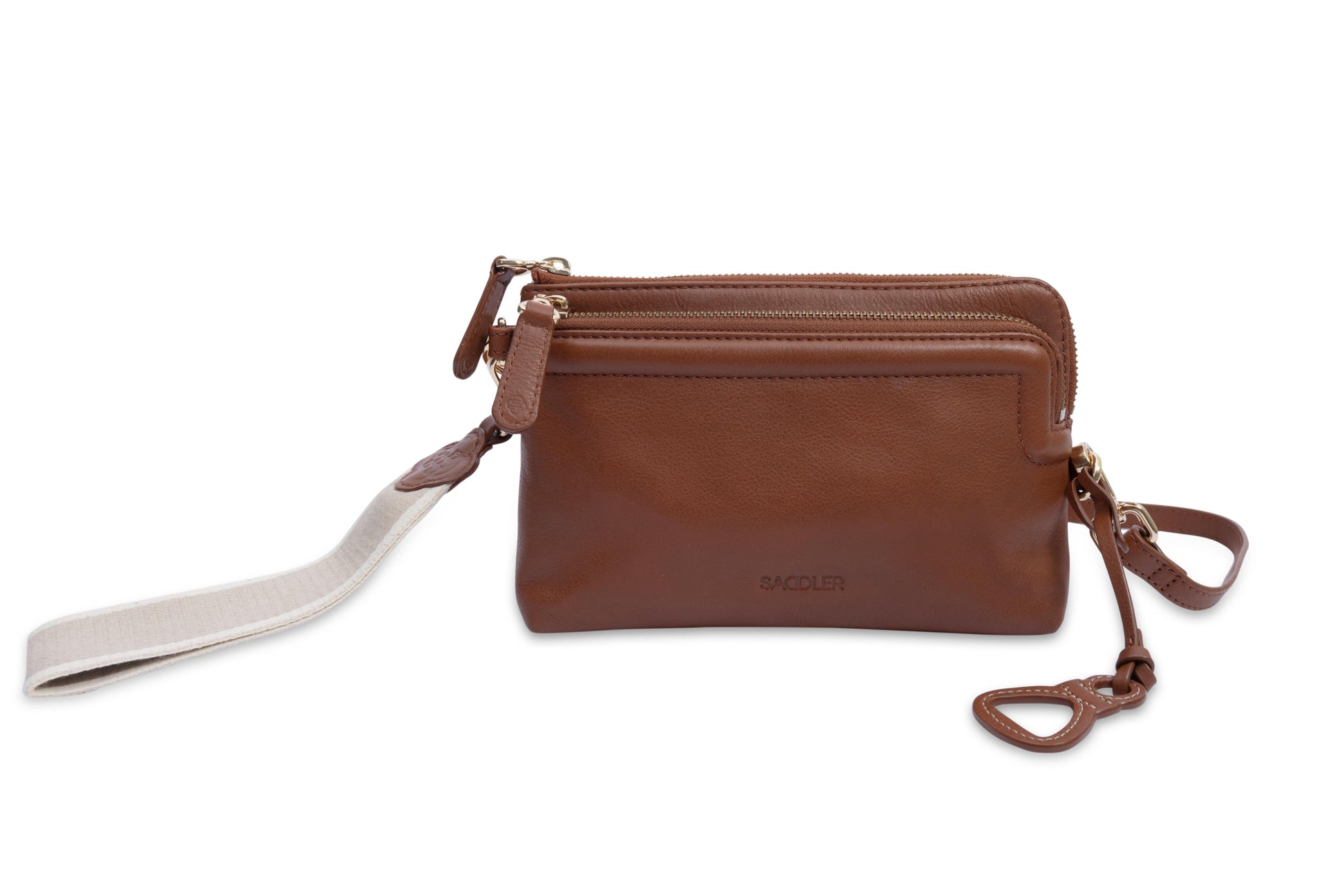 Heather Leather Clutch & Crossbody Bag - Bascora