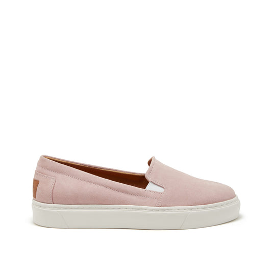 Hugs & Co. Women's Ice Pink Suede Slip-On Sneakers