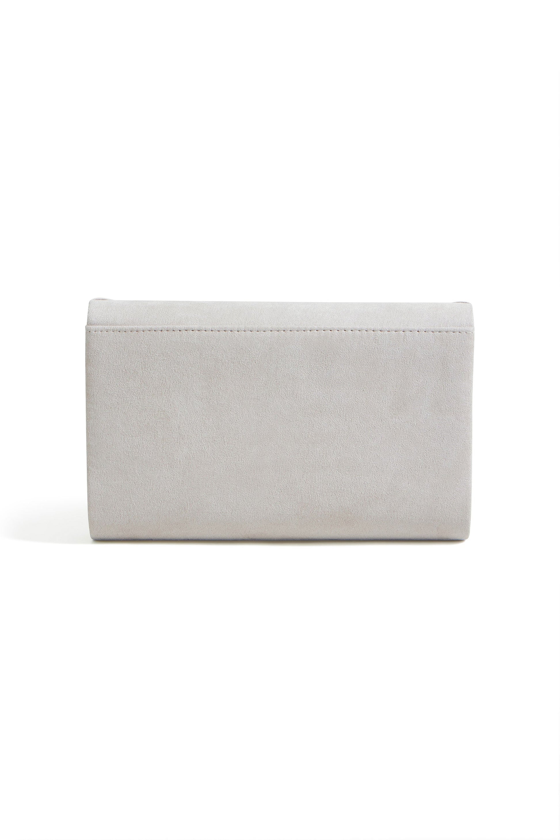 Ivory Shimmer Envelope Clutch Bag - Bascora