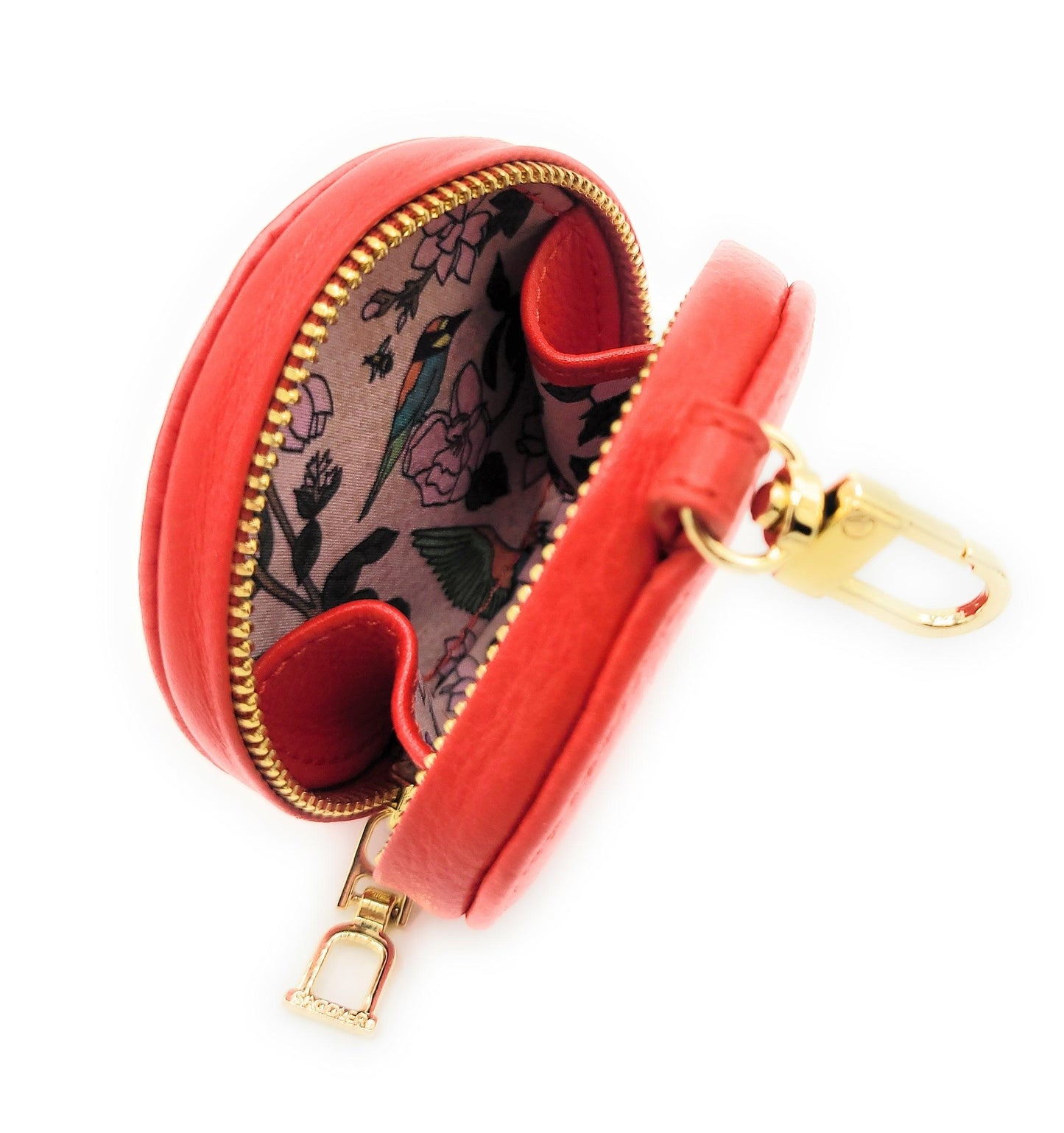 Ivy Leather Zip-Top Coin Purse – Red | Saddler - Bascora