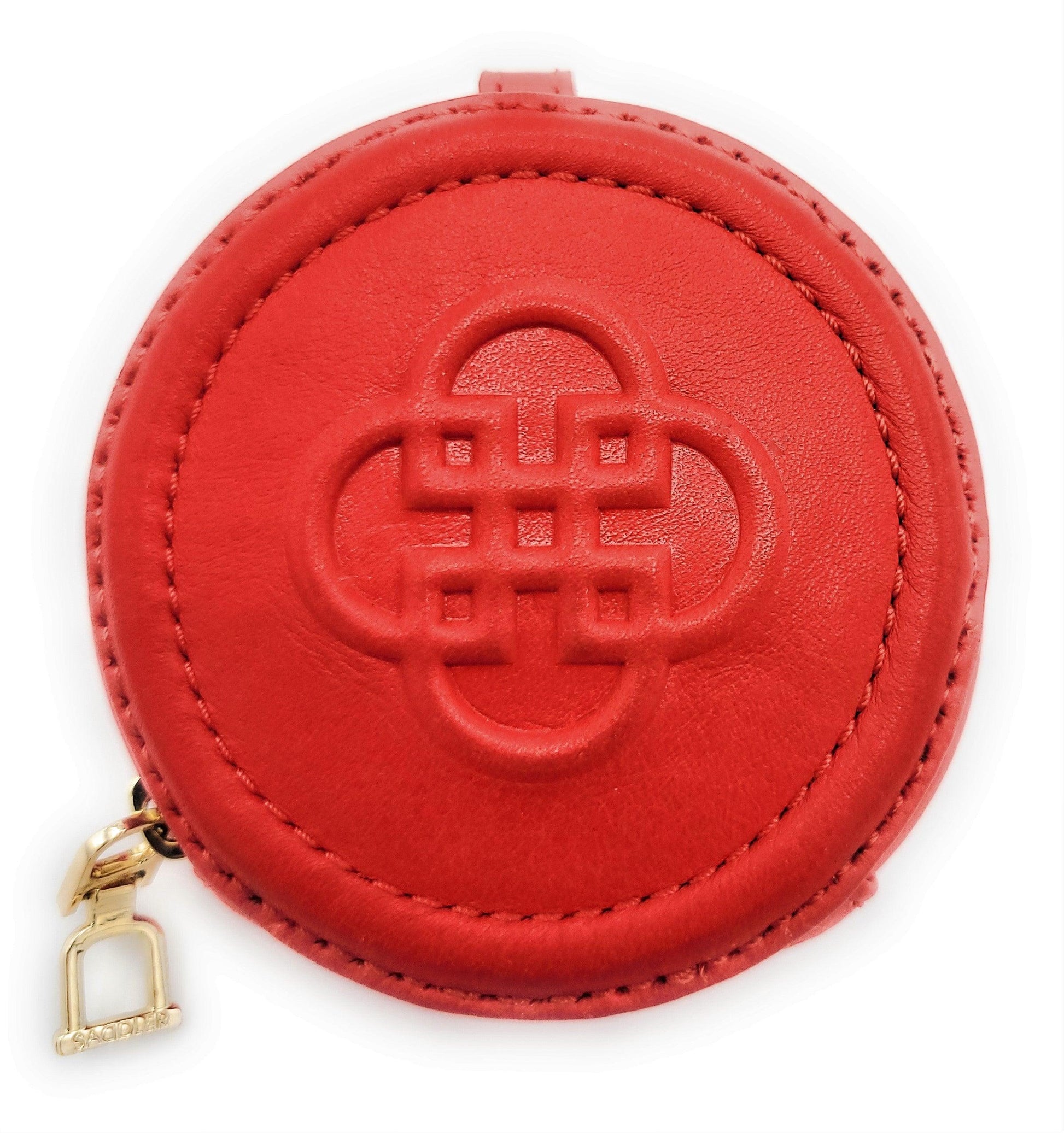 Ivy Leather Zip-Top Coin Purse – Red | Saddler - Bascora