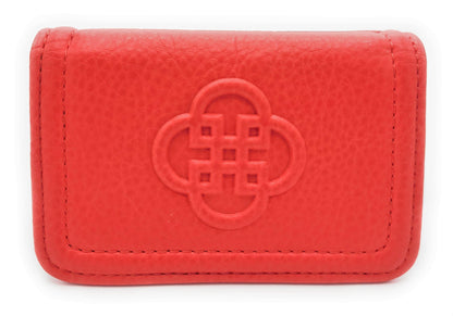 Jade RFID Leather Card Holder – Red | Saddler - Bascora