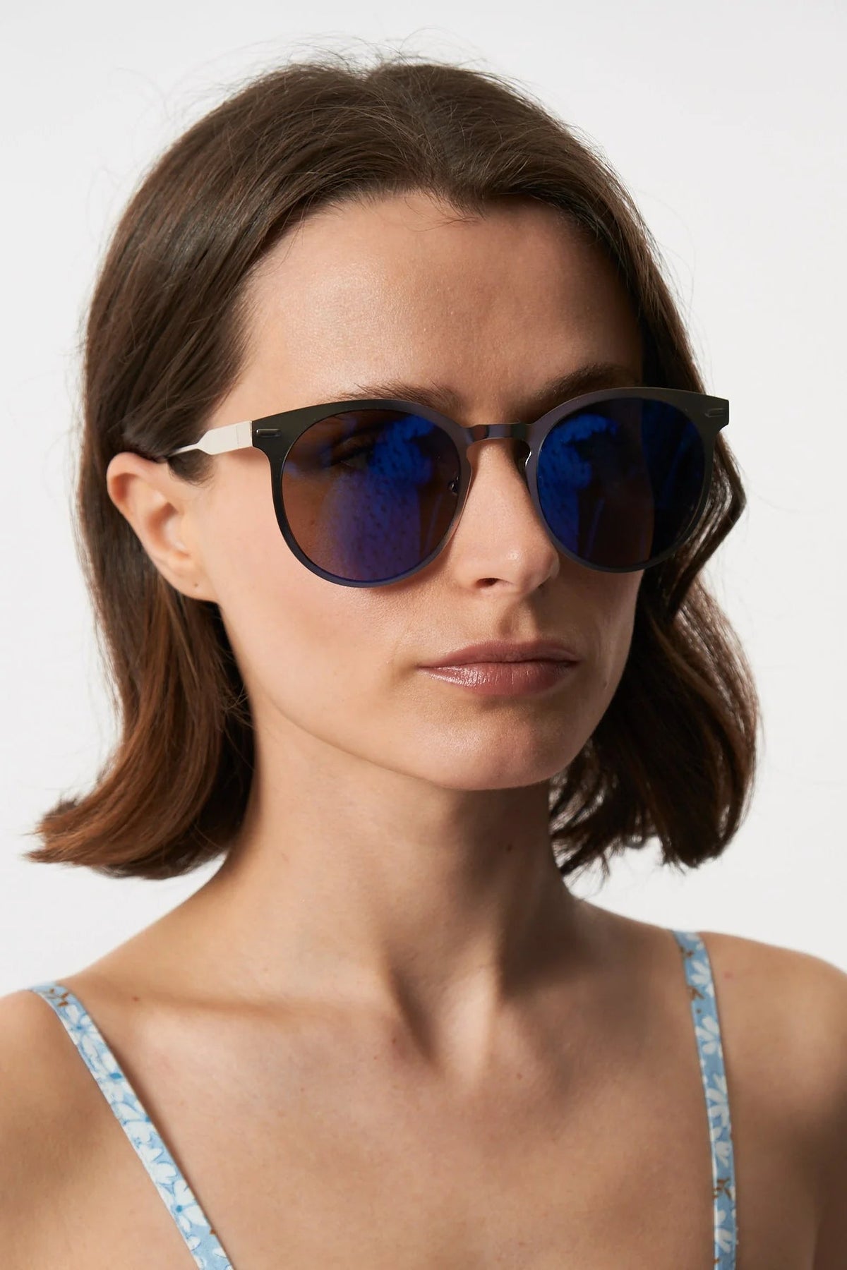 Kiko Round Silver Sunglasses - Bascora