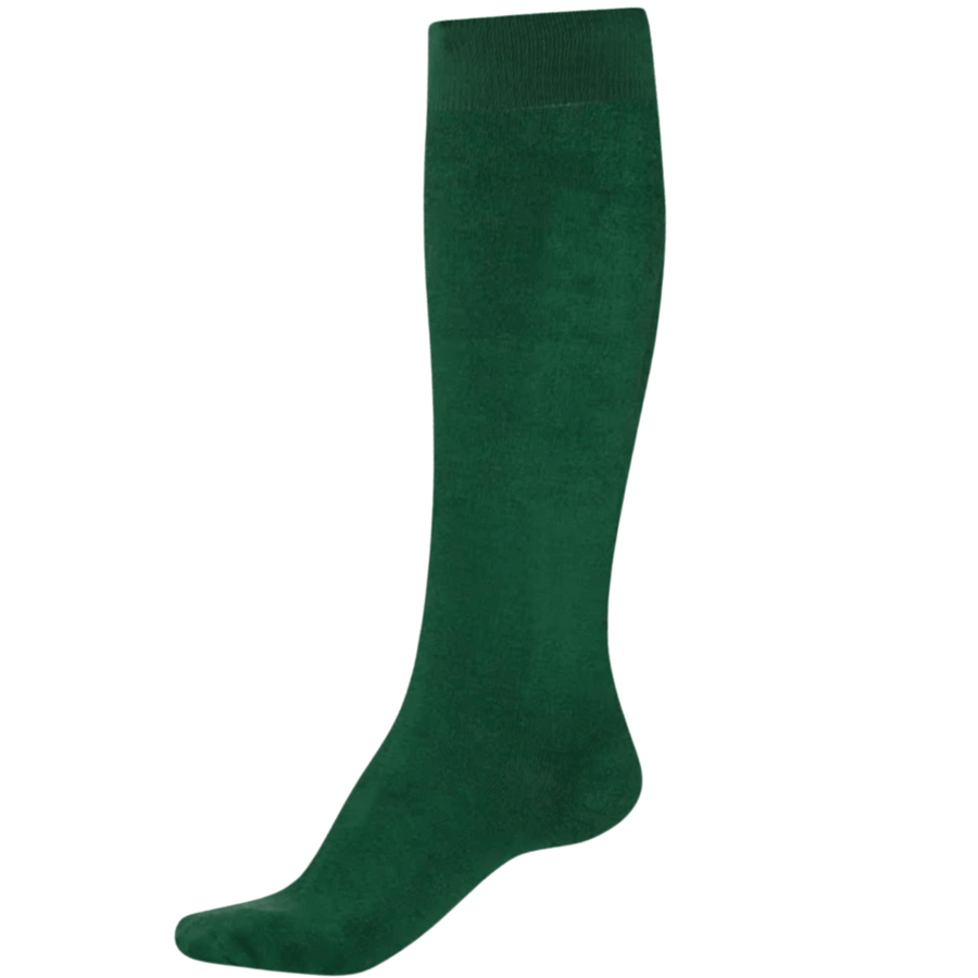 Knee-High Bamboo Thermal Socks - Wellington Boots Socks Organic Thermal - Green - Bascora