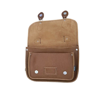 Leather Midi Satchel - Tannery Tan - Bascora