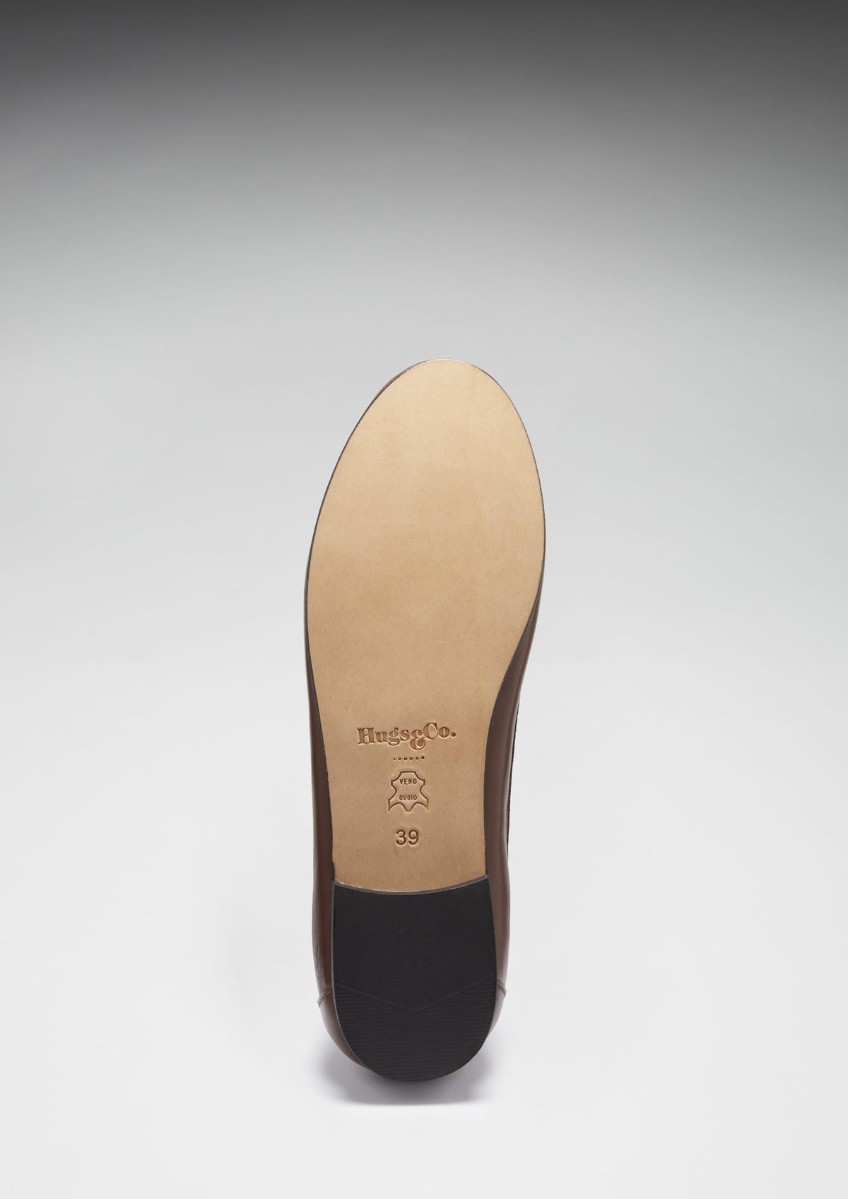 Hugs & Co. Women's Brown Leather Penny Loafers