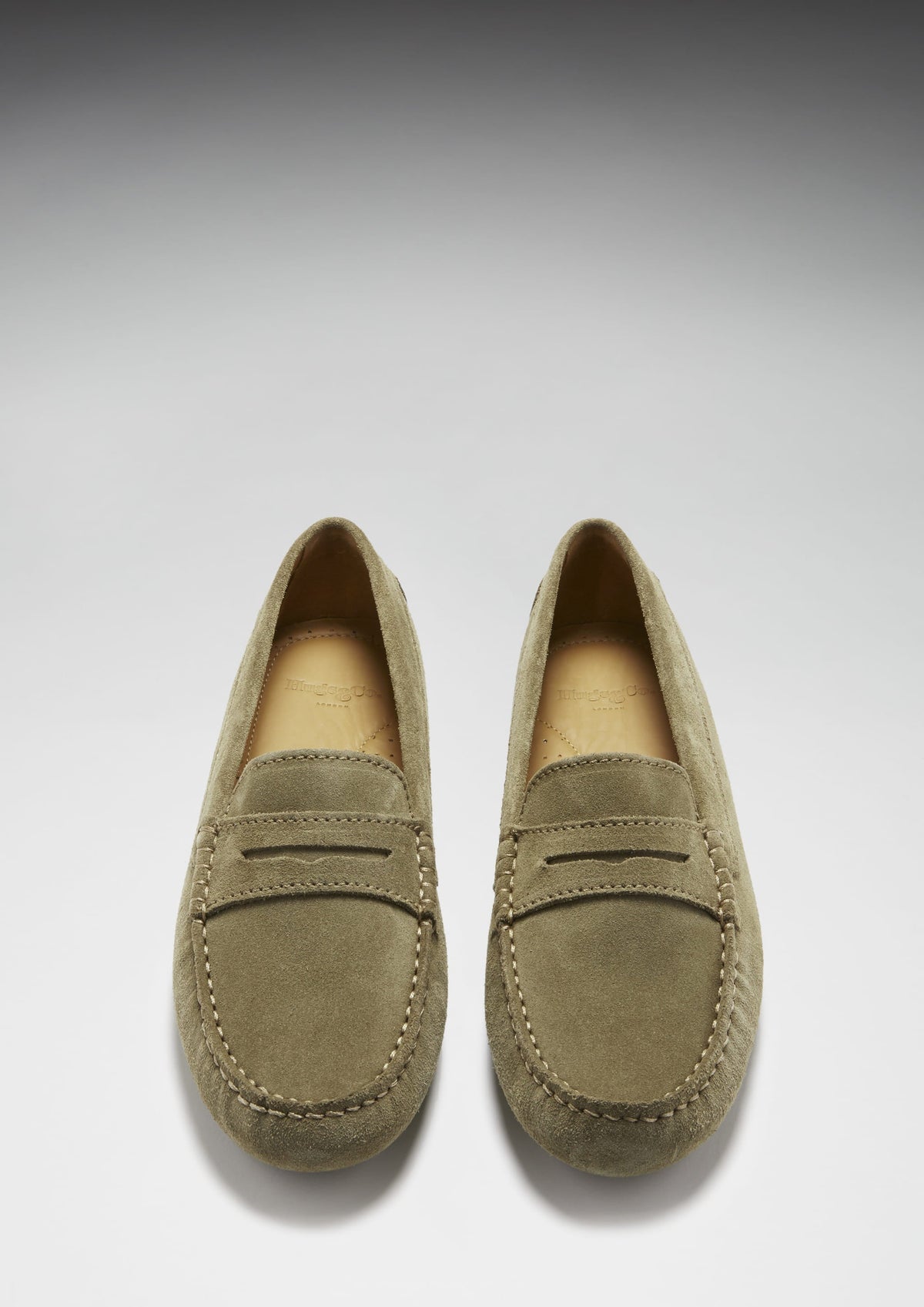 Hugs & Co. Women's Truffle Suede Penny Driving Loafers