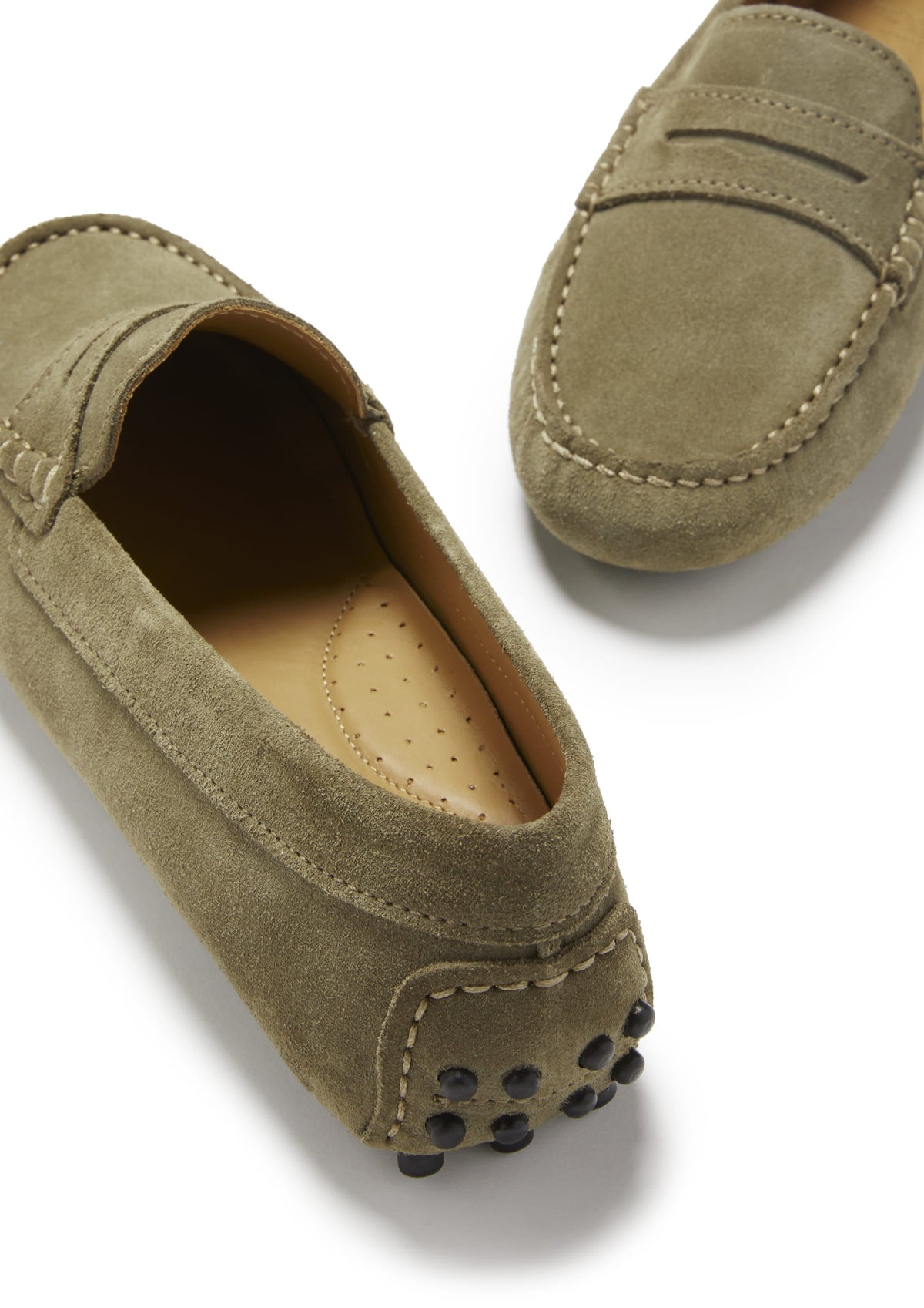 Hugs & Co. Women's Truffle Suede Penny Driving Loafers