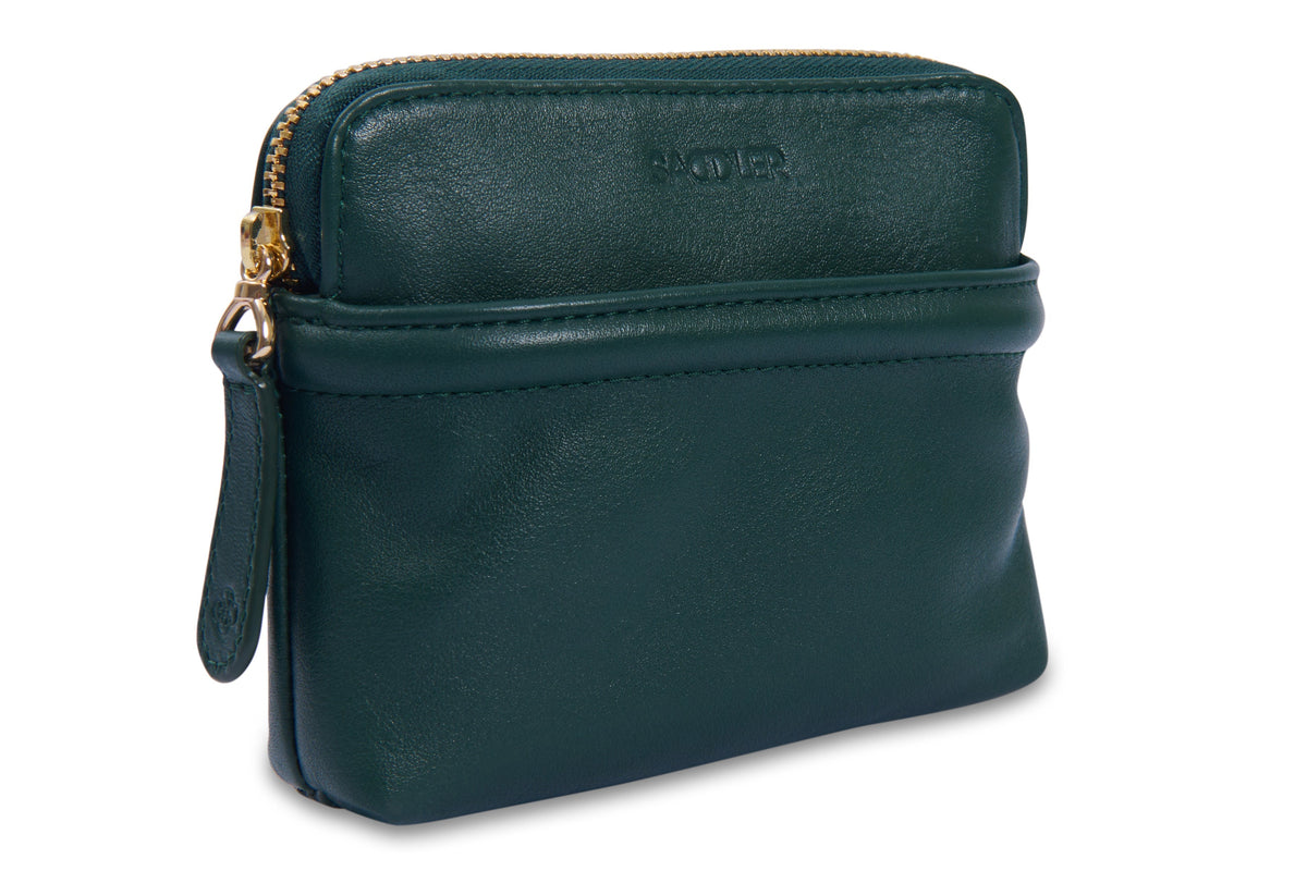 Louisa RFID Leather Organiser Pouch - Bascora
