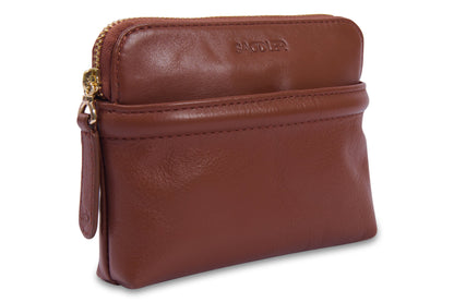 Louisa RFID Leather Organiser Pouch - Bascora